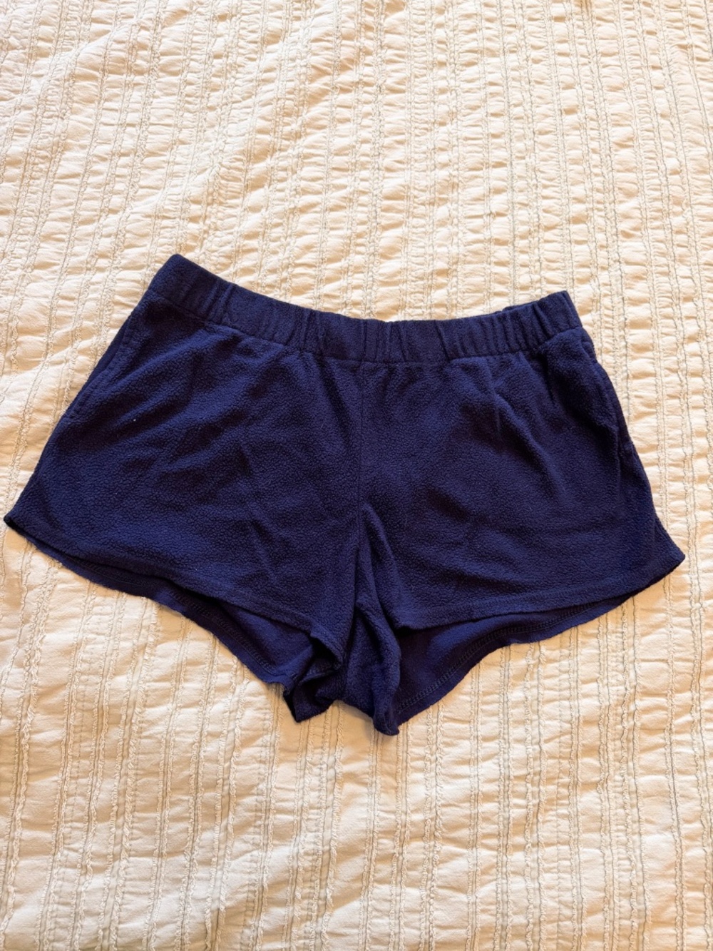 Aerie Sleep Lounge Shorts | Dark Blue | Pockets | Terry Knit | Sz M